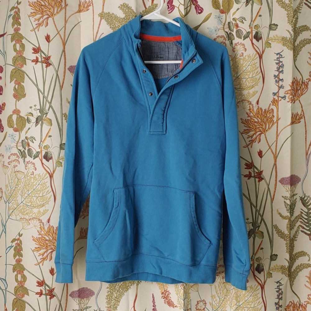 L.L. Bean quarter zip/snap pullover